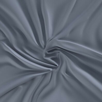 Kvalitex Satin foaie cu elastic gri închis, 90 x 200 cm