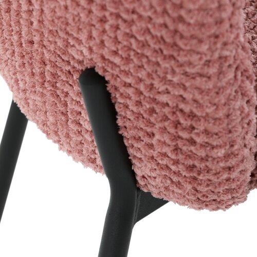 Étkező szék Bouclé CT-W1077 PINK2, rózsaszín