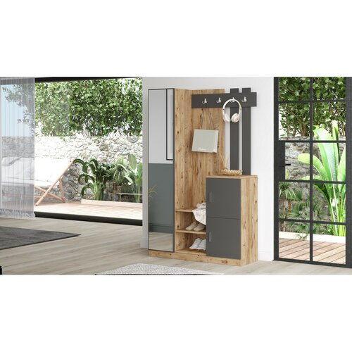 Zestaw do przedpokoju Dano Atlanitc Pine andAnthracite