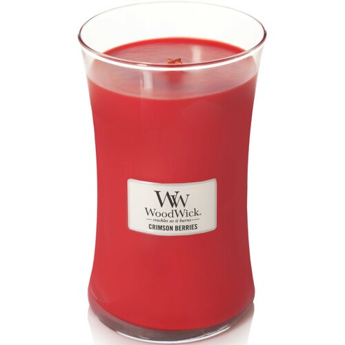 WoodWick Illatos gyertya nagy vázában Crimson Berries, 609 g