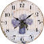 Drevené nástenné hodiny Hortenzia, pr. 34 cm