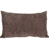 Polštářek Chenille Dark brown, 30 x 50 cm