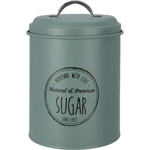 Excellent Houseware Набір металевих контейнерів для продуктів 13,5 x 18 см, 3 шт., зелений