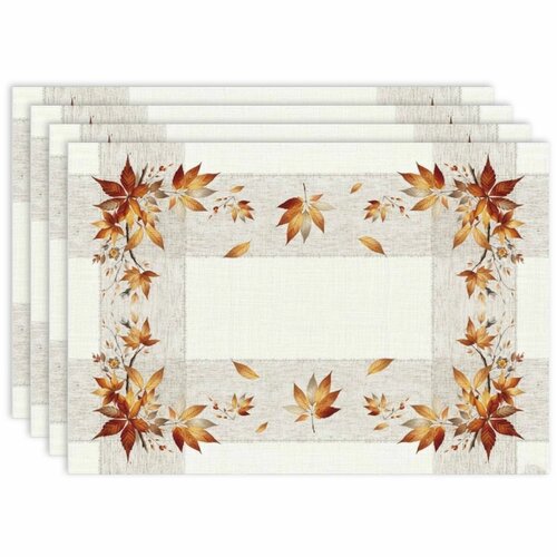 Tischset Herbstlaub, 35 x 45 cm, 4er-Set
