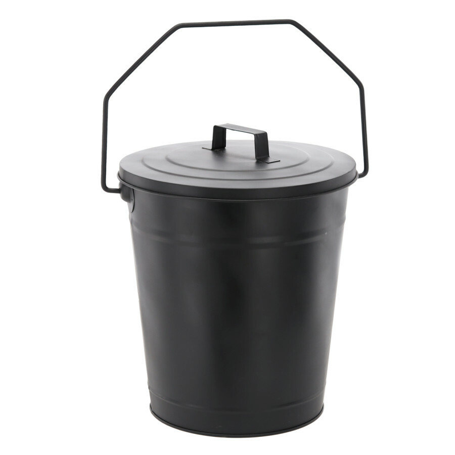 Aldotrade Wiadro na popiół z pokrywą, śr. 21/27 cm, wys. 36 cm