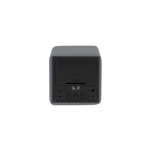Karlsson 5982GY dizajnové LED hodiny s budíkom sivá, 7 cm