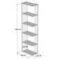 Knihovna Tower Walnut