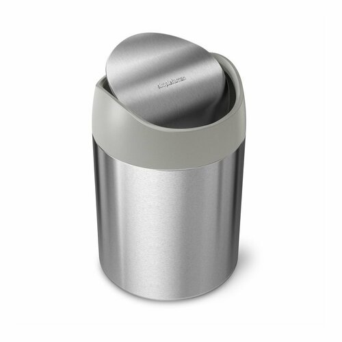 Simplehuman MINI asztali szemeteskosár, 1,5 l, rozsdamentes acél