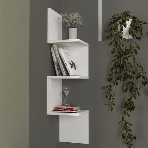 Wandregal Corner White