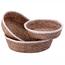 Toro Set oval košaric iz morske trave, beli rob, 3kos