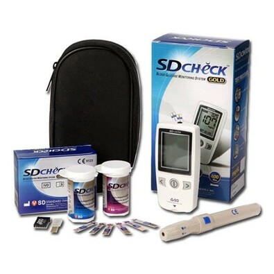 Celimed glukometer SD-Check GOLD kompl. (10pr.per)