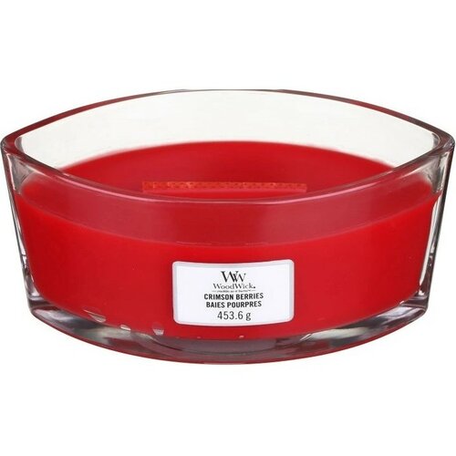 Woodwick Vonná svíčka loď Crimson Berries, 453 g
