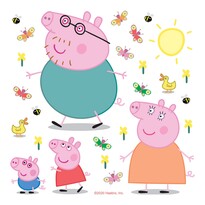 Самоклеюча декорація Свинка Peppa, 30 х 30 см