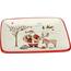 Ceramiczny talerz deserowy Santa, 20 x 15 cm