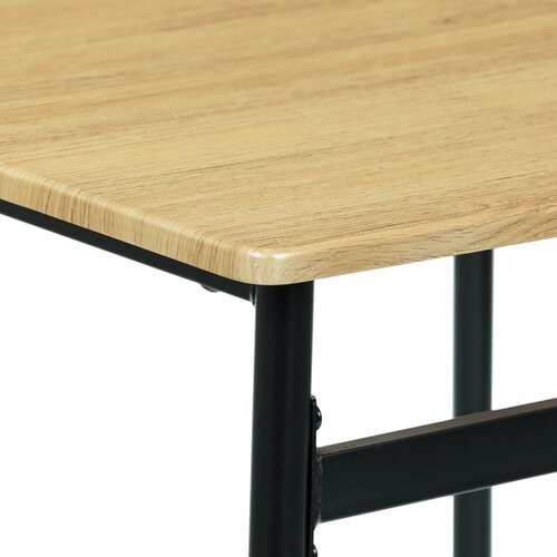 Set de masă Industrial cu 2 scaune, 70 x 70 x 76cm, stejar sălbatic
