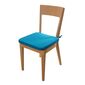 Pernă scaun B.E.S. Petrovice cu șnururi, turcoaz, 40 x 40 cm