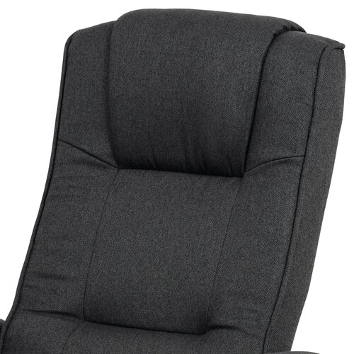 Polohovacie kreslo s podnožkou GREY2, sivá