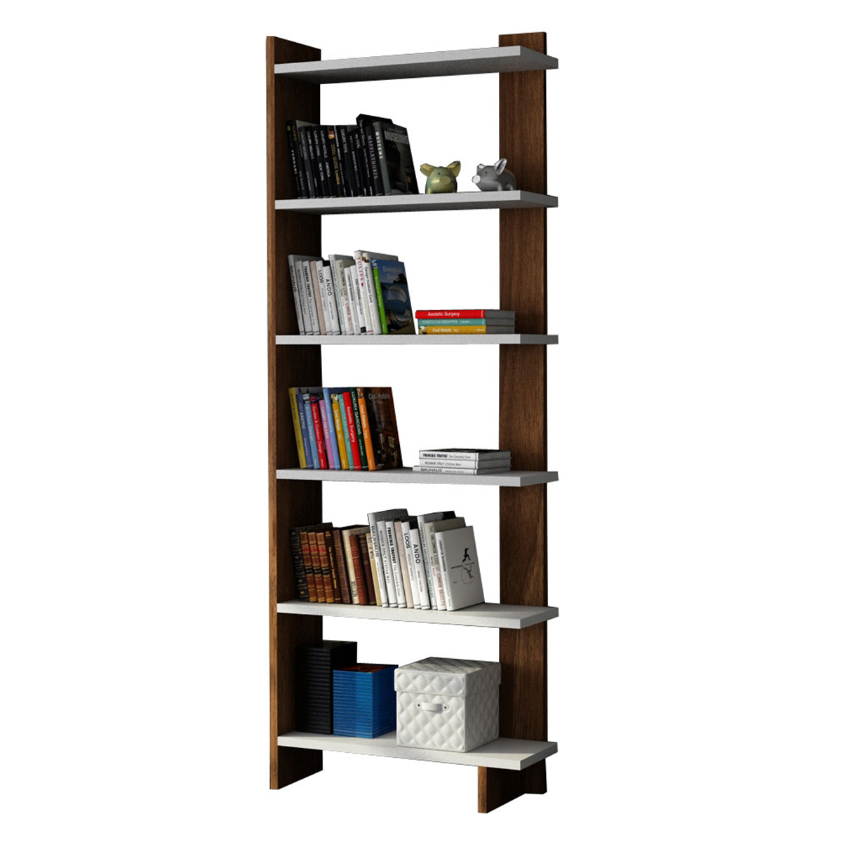 Biblioteca Comanda White Walnut