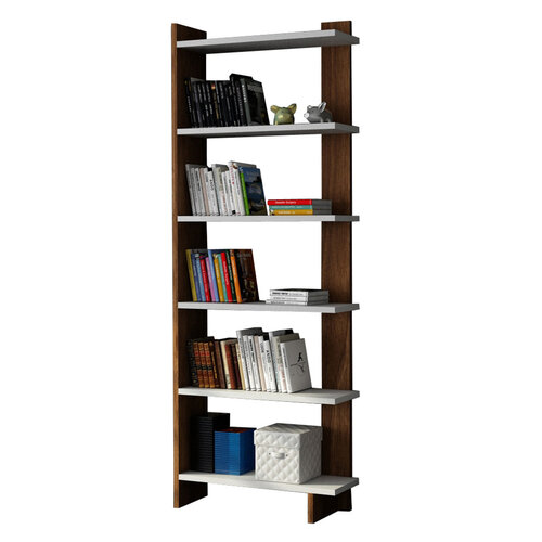 Bücherregal Order White Walnut