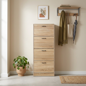 Schuhschrank mit Fächern G1018 OAK, Eiche
