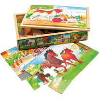 Puzzle în cutie Bino Animăluțe Puzzle în cutie Bino Animăluțe