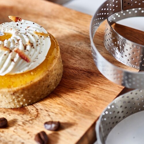 De Buyer 3098.05 perforiran okrogel okvir za torte12,5 cm, nerjaveče jeklo