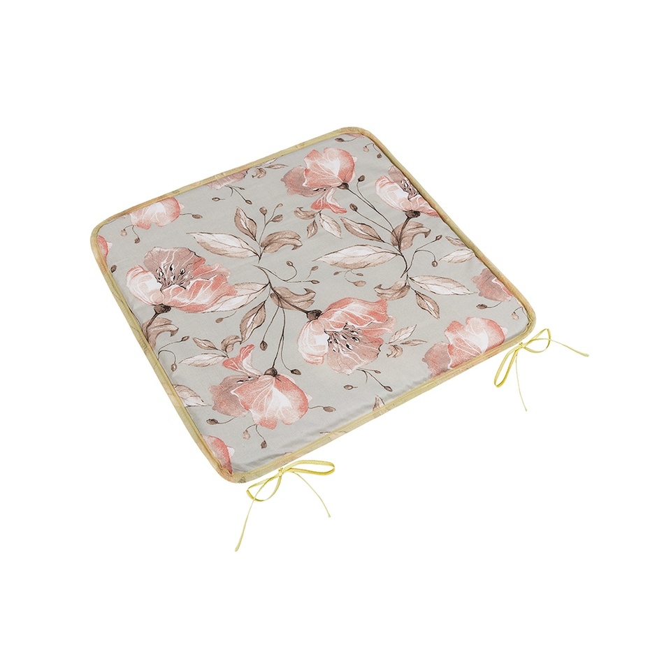 Bellatex Pernă de scaun Adéla Smooth Lilie somon,gri , 40 x 40 cm
