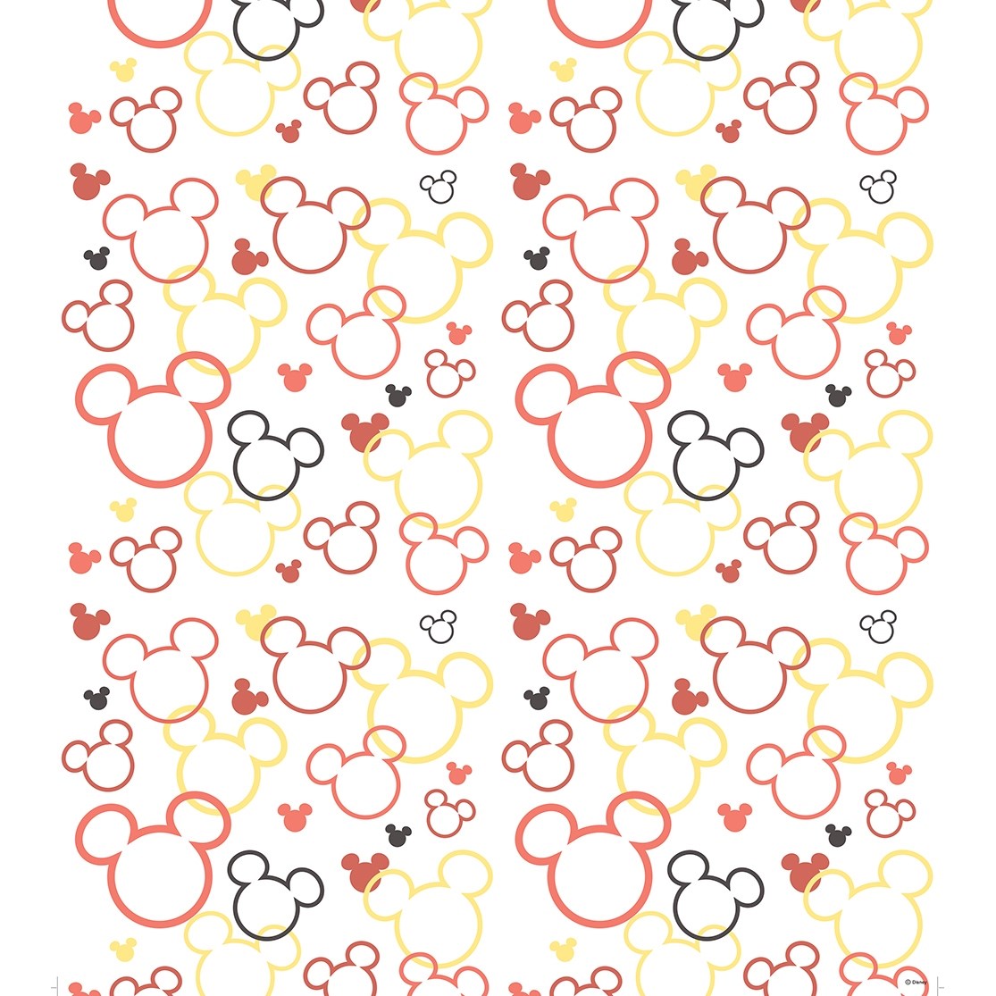 AG Art Detská fototapeta Mickey a Minnie červená, 53 x 1005 cm
