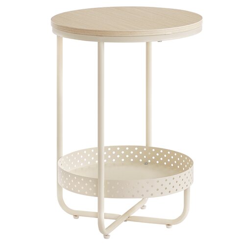 Odkladací stolík E1015 CRM, krémová