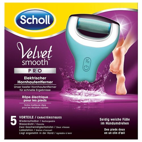 Scholl Vodoodporna električna pilica za stopalaVelvet Smooth