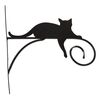 Dekorativer Metallhaken mit Katze, 27 x 1,5 x 26,5 cm