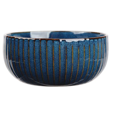 Altom Porzellanschale Reactive Stripes blau , 15 cm