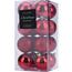 Weihnachtsschmuck-Set Agira 16 St., Rot, D. 5 cm