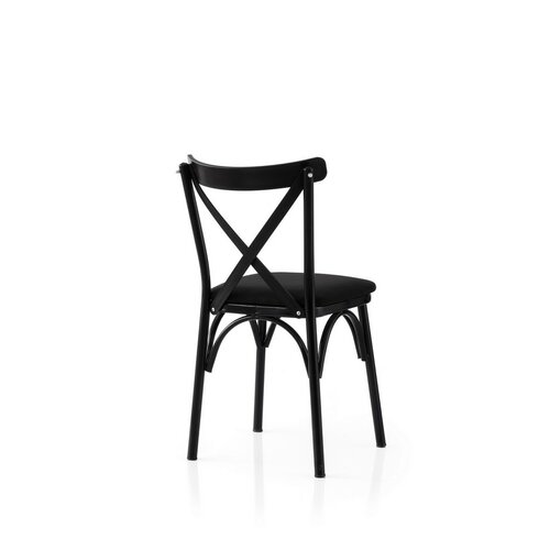 Set de scaune de sufragerie Ekol Black and Black,2 buc.