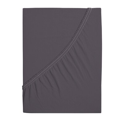 Cearșaf de pat 4Home Mako jersey antracit , 90 x 200 cm