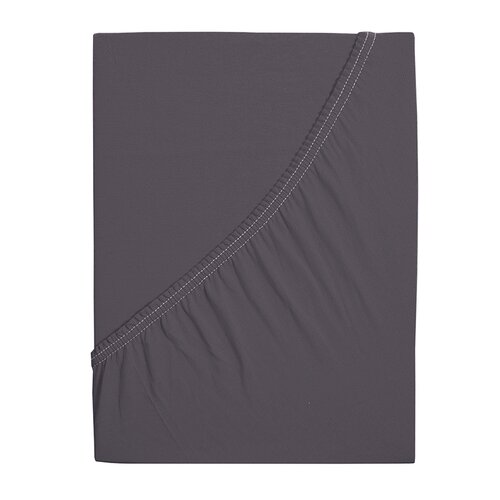 Cearșaf 4Home Premium jersey antracit , 90 x 200 cm