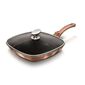 Berlinger Haus Сковорода-гриль з кришкою Rosegold Metallic Line, 28 см