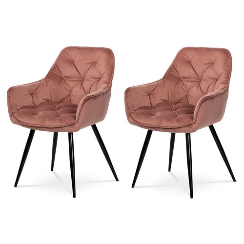 Set de scaune de sufragerie DCH-421 PINK4, 2 buc.