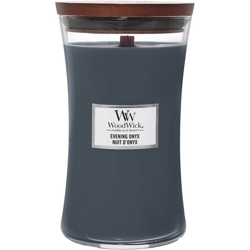 WoodWick Illatos gyertya nagy váza Evening Onyx, 609 g