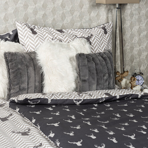 Lenjerie de pat din bumbac 4Home Reindeer, 140 x 200 cm, 70 x 90 cm