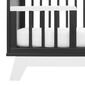New Baby Crib Marcus, negru/alb
