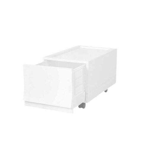 Modulare Aufbewahrungsbox Wave Junior Snow mit Rollen, 43,4 x 27,2 x 22 cm