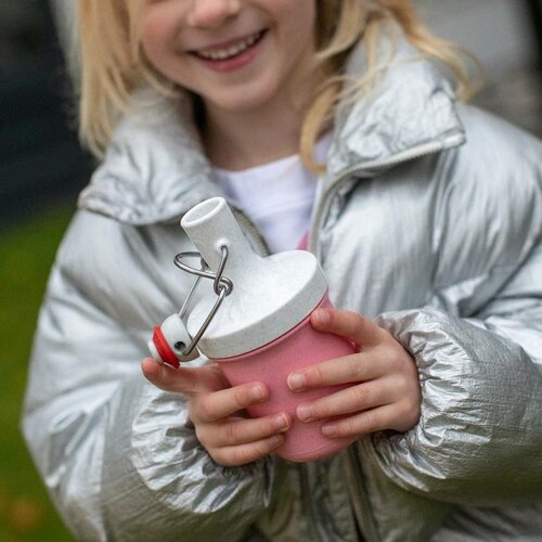 Koziol Fľaša na vodu PLOPP TO GO MINI, 200 ml, ružová