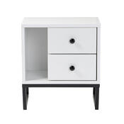 Stolik nocny Glimmer White