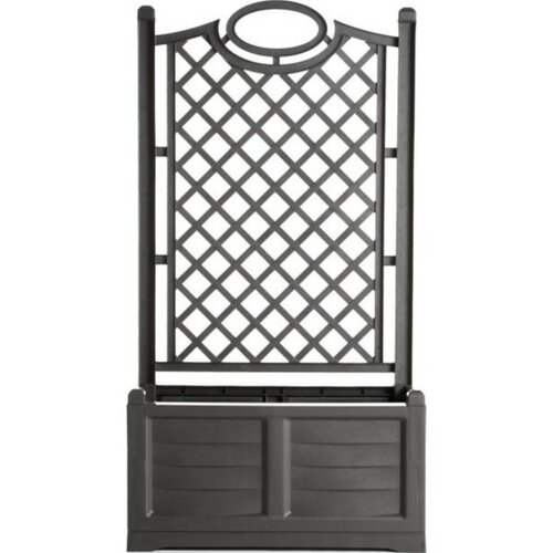 Ghiveci mare cu suport decorativ Bama Separeantracit, 80 x 150 x 42,5 cm