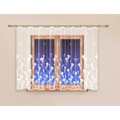 4Home Zavesa Flowers garden ravna, 250 x 120 cm
