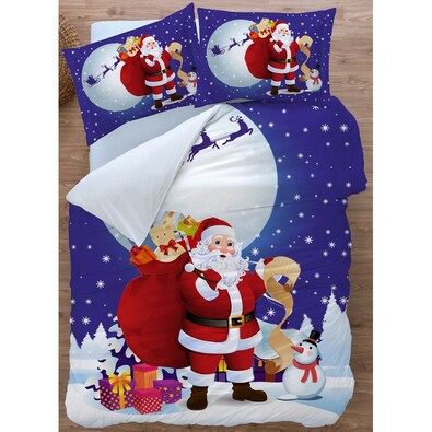 Bavlnené obliečky Santa 3D, 140 x 200 cm, 70 x 90 cm