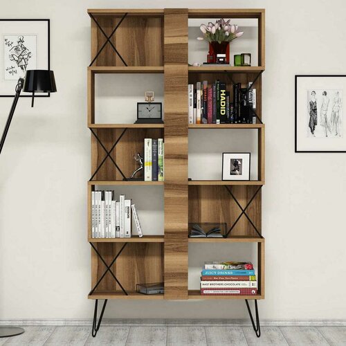 Knižnica Extra Walnut