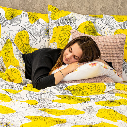 4Home Крепова постільна білизна Floral fantasy, 140 x 220 см, 70 x 90 см