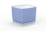 Doniczka osłonka plastikowa Cube 200, niebieska
